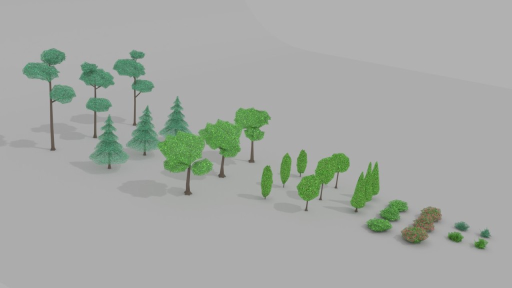 Simple trees and bushes pack preview image 1